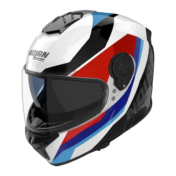 Nolan N80-8 Torpedo Helmet White/Red/Blue