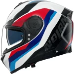 Nolan N80-8 Torpedo Helmet White/Red/Blue