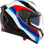 Nolan N80-8 Torpedo Helmet White/Red/Blue