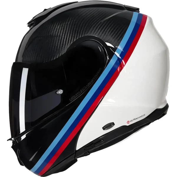 Nolan X-1005 Ultra Carbon Gemini Helmet White/Red/Blue