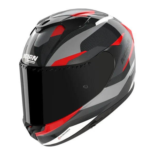 Nolan X-904 Ultra Carbon Calibro Quin Helmet Black/Grey/Red