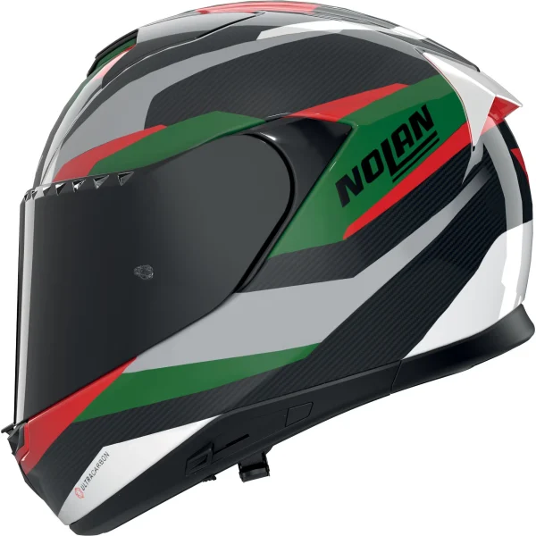 Nolan X-904 Ultra Carbon Calibro Quin Helmet Black/Red/Green