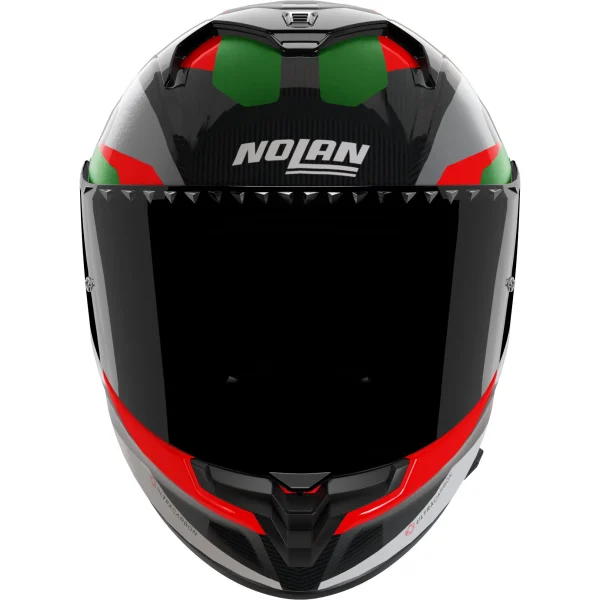 Nolan X-904 Ultra Carbon Calibro Quin Helmet Black/Red/Green